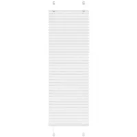 vidaXL Plissee Weiß 45x100 cm – Elegantes Faltrollo für Fenster - Plissees für stilvollen Sicht- und Sonnenschutz, langlebig und pflegeleicht aus 100 % Polyester, einfach zu montieren ohne Bohren.