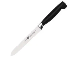 Zwilling Universalmesser **** Vier Sterne, 13 cm - Küchenmesser mit ergonomischem Griff, extrem scharf und rostfrei – ideal für vielseitige Anwendungen in der Küche.