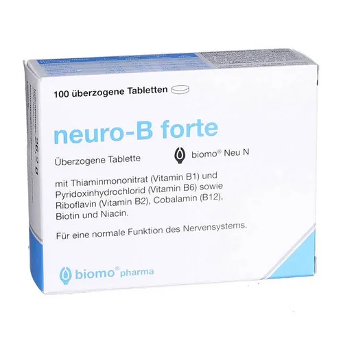 Neuro B forte biomo Neu überzogene Tabletten Inhalt: 26.2 g