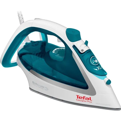 TEFAL FV5718 Easygliss Dampfbügeleisen - Bügeleisen mit Durilium AirGlide Bügelsohle, 2500 W Leistung für schnelles Aufheizen und 45 g/min Dampfabgabe für effizientes Bügeln. Der 195 g/min Dampfstoß glättet selbst hartnäckige Falten mühelos.