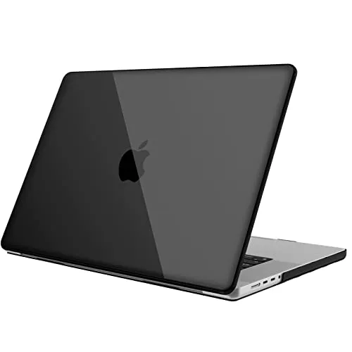 Fintie Hülle Kompatibel mit MacBook Pro 16 (2024-2021) M4 M3 M2 M1 Pro/Max A3186 A3403 A2991 A2780 A2485, Ultradünne Hartschale Schutzhülle Kompatibel mit MacBook Pro 16 Zoll, Schwarz