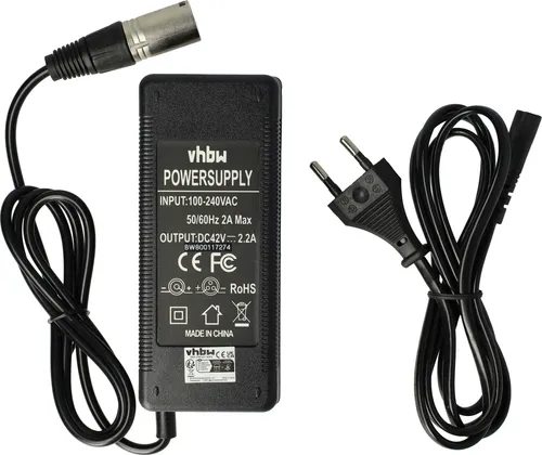 vhbw Ladegerät kompatibel mit Prophete Alu-City, SDI-3610C, SDI-3611C Fahrradakkus, E-Bike - Für 36 V Li-Ion Akkus 100 W