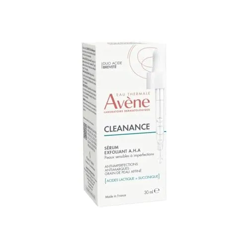 Avene Cleanance A.H.A Peeling-Serum 30 ML - Arzneimittel für empfindliche Haut, 1,5x wirksamer als Salicylsäure. Reduziert Unreinheiten und verfeinert das Hautbild bereits nach 10 Tagen!
