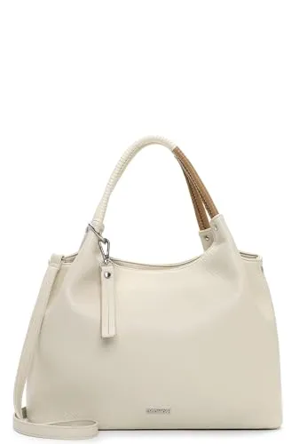 Emily & Noah Shopper E&N Jeanine 65666 Damen Handtasche Mehrfarbig Beige - Eleganter Shopper von EMILY & NOAH aus hochwertiger Feinsynthetik. Vielseitig tragbar als Handtasche oder Umhängetasche. Mit Reißverschluss und praktischen Innenfächern. Maße: 37 x 32 x 12 cm, leicht und vegan.
