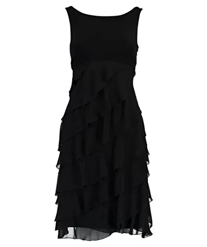 SWING Minikleid Cocktailkleid - Slim Fit, black - Elegantes Slim Fit Minikleid in Schwarz, perfekt für Cocktailpartys oder besondere Anlässe, aus 100 % Polyester für optimalen Tragekomfort.