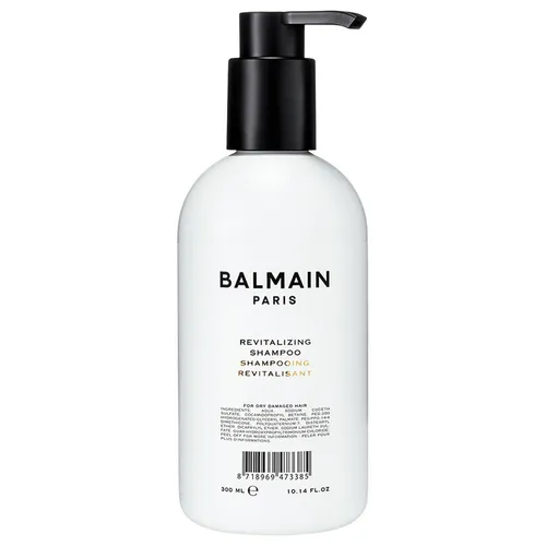 Balmain Hair Couture Revitalizing Shampoo 300 ml - Shampoo für trockenes und strapaziertes Haar, spendet Feuchtigkeit und stärkt die Haarfasern mit Vitaminen E, F und P. Für geschmeidigen Glanz und leichte Kämmbarkeit.