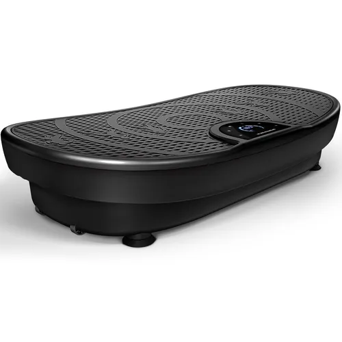 Sportstech Vibrationsplatte VP250 - Curved Design, 200W Motor, LED-Display - Vibrationsplatten für Ganzkörpertraining mit 8 voreingestellten Programmen und 99 Geschwindigkeitsstufen, ideal für effektives Fitness-Training zuhause.
