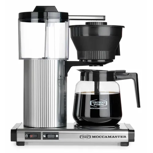Moccamaster Kaffeemaschine CD Grand - 14 Tassen, silber poliert - Kaffeemaschine für 1,8 L Kaffee in 6 Minuten, mit integrierter Warmhalteplatte und ikonischem Retro Design. Ideal für Kaffeeliebhaber!