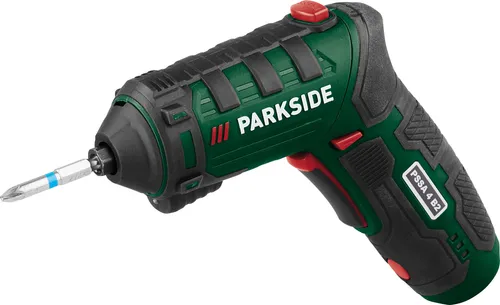 Parkside Akku Stabschrauber PSSA 4 - Flexibles Schrauben ohne Kabel - Akkuschrauber mit 4 V Spannung, inklusive praktischem Koffer für einfachen Transport und Aufbewahrung - ideal für handwerkliche Einsätze.