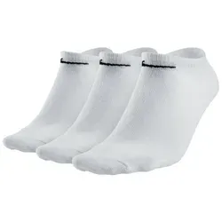 Nike Unisex Everyday Cushioned Training No-Show Socks (3 Pairs) weiß