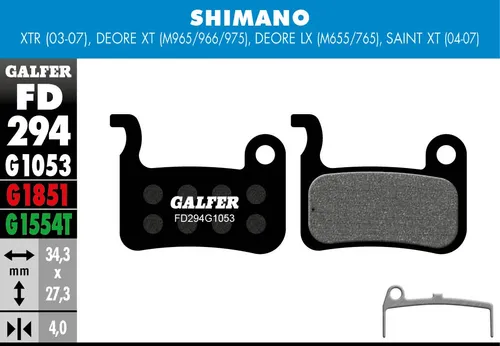 Bremsbeläge G1053 Standard Galfer Fd294g1053