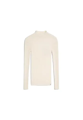 ARMEDANGELS ALAANIA Knit Sweater - Fitted Oatmilk - Damen Pullover aus 100% Bio-Baumwolle, GOTS-zertifiziert und nachhaltig produziert - ideal für umweltbewusste Modebewusste.