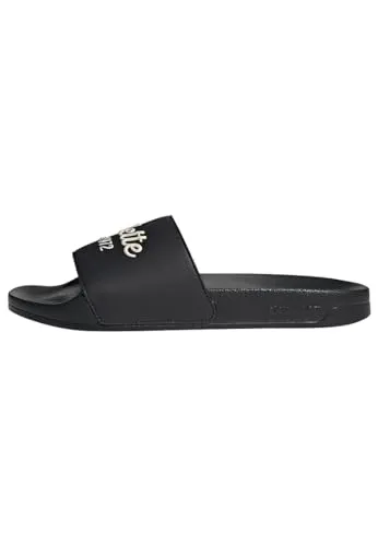 adidas Unisex Adilette Shower Slides, Core Black / Wonder White / Core Black, 43 EU