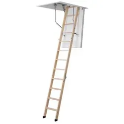 Dolle Bodentreppe clickFIX® 3-teilig bis 274cm Raumhöhe mit U-Wert 0,49 Deckenöffnung 130x70cm