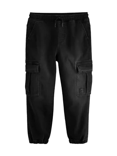 NEXT Jeans mit Cargotaschen Schwarz 15 Jahre - Jungen-Jeanshosen mit praktischem Cargotaschen-Design, stylisch und funktional für trendbewusste Kids.