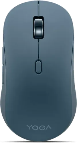 Lenovo Yoga Bluetooth Silent Mouse Tidal Teal - Kabellose, optische Maus für Rechtshänder mit 4000 DPI, ideal für Büroarbeiten. Dank Bluetooth-Verbindung und kompaktem Design stets einsatzbereit.