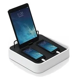 Bluelounge Sanctuary4 Dockingstation - Praktische USB-Dockingstation für Smartphones und Tablets, ideal für eine organisierte und stilvolle Arbeitsplatzgestaltung.