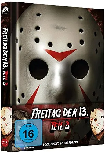 Freitag der 13. - Teil 3 -  Limited Mediabook Edition # BLU-RAY+2-DVD-NEU