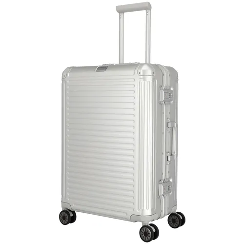 Travelite Next 4-Rollen-Trolley 67 cm - Aluminium - Trolley aus robustem Aluminium, ideal für stilvolles Reisen. Mit TSA LOCK® und flexibler Inneneinteilung für optimale Organisation auf jeder Reise.