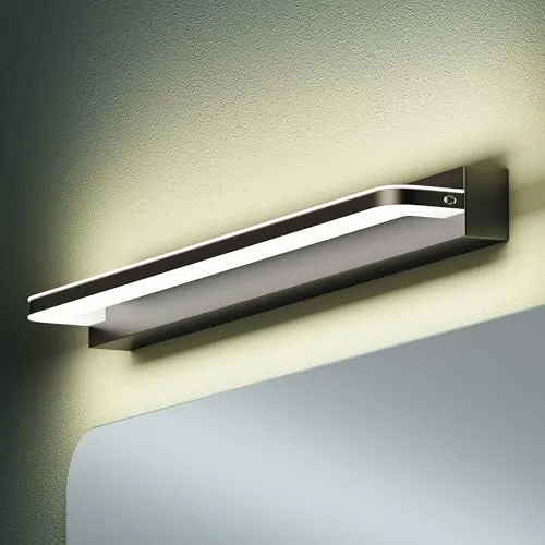 Mai & Mai Spiegelleuchte 60cm LED Badlampe - LED Wandleuchte in Sandschwarz mit 4000K für sanftes, natürliches Licht. Ideal für Badezimmer und schafft eine einladende Atmosphäre.