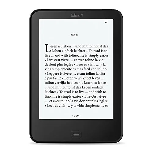 tolino Vision 3 HD eBook - Der perfekte E-Book-Reader - E--Book-Reader mit hochauflösendem 300 dpi Display, ideal für stundenlanges Lesen ohne Augenbelastung.