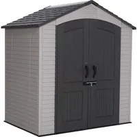 Lifetime Gerätehaus Starlet, Dunkelgrau - Gartenhäuser – Robustes und wetterfestes Gerätehaus aus doppelwandigem HDPE-Kunststoff, ideal für die sichere Lagerung Ihrer Gartengeräte.