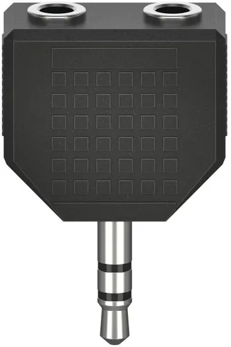 Hama Audio-Adapter - 3,5-mm Klinken-St. auf 2 x 3,5-mm Klinken-Kupp., ideal für einfache Audio-Verbindungen und hochwertige Klangerlebnisse