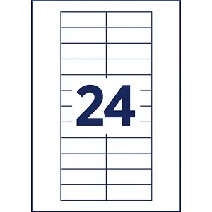 AVERY Zweckform Namensetiketten weiß 64,0 x 22,0 mm, 10 Blatt