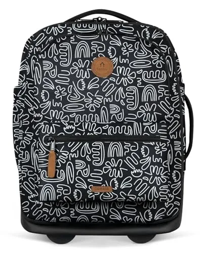 CABAIA Trolleyset Essentials Trolley, 2 Rollen - Trolley-Set mit 2 Rollen, ideal für Kurzreisen. Inklusive Rucksackfunktion und praktischer Utensilientasche für maximale Flexibilität und Stil.