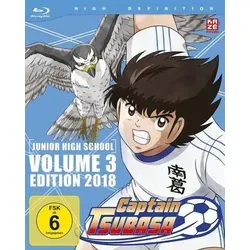 Captain Tsubasa 2018 - Box 3 - Junior High School - Vol.1 - [Blu-ray] - Anime-Film für Kinder ab 6 Jahren, voller spannender Fußballabenteuer und Teamgeist.