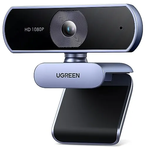 UGREEN USB HD Webcam - Webcams, hochauflösende 1080p Videoqualität für klare und flüssige Videoanrufe, ideal für Homeoffice und Online-Meetings