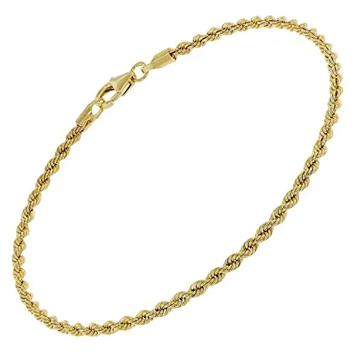 trendor Damen-Armband 333 Gold – Elegante Kordelkette für stilvolle Frauen - Hochwertiges 8-Karat Gold-Armband im Kordelmuster, ideal für jeden Anlass. Das zeitlose Design und der bequeme Karabiner-Verschluss machen es zum perfekten Geschenk für besondere Menschen.