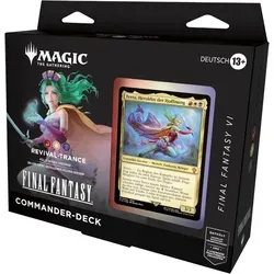 Magic: The Gathering FINAL FANTASY VI Commander-Deck – Revival-Trance - Gesellschaftsspiel mit 100 Karten, darunter 25 brandneue Magic-Karten und legendäre Foilkarten. Erlebe die FINAL FANTASY-Welten und strategische Kämpfe im Commander-Format!