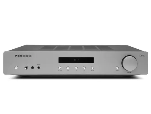 Cambridge Audio AXA35 Vollverstärker - Hochwertiger 2-Kanal Stereo Vollverstärker mit 260W Leistung, ideal für Musikliebhaber und Heimkino-Enthusiasten. Genießen Sie erstklassigen Klang in elegantem Grau.