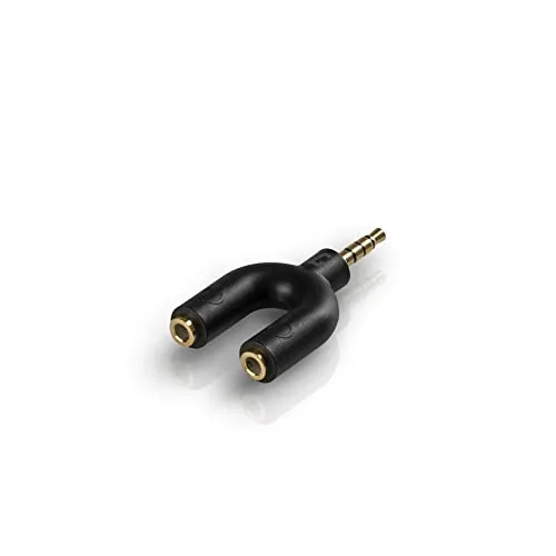 Teufel Audio Y Splitter Kopfhöreranschluss Jack Adapter 3,5-mm-Klinke - schwarz