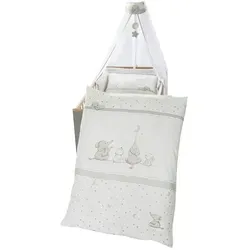 Roba Bett-Set 4-teilig Sternenzauber, grau - Bettdecken für Babys, hochwertiges 4-teiliges Set mit Sternendesign, ideal für süße Träume und gemütliche Nächte.