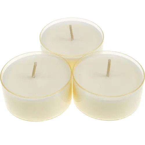 WENZEL 100% PURE NATURAL LIGHTS - Vegane Teelichter aus Rapswachs - Hochwertige vegane Teelichter aus 100% Rapswachs. Brenndauer ca. 10 Stunden, gleichmäßiges Licht und rußarmer Abbrand. Nachhaltig produziert in Deutschland, 8 Stück pro Packung.