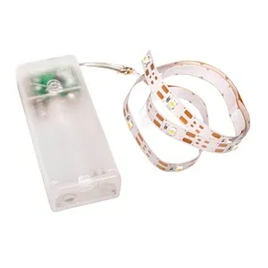 Rayher LED-Streifen 69232159, warmweiß - Weihnachtsbeleuchtung, 0,55 m langer LED-Streifen mit warmweißem Licht (3.000 K) und praktischer Timer-Funktion für automatisches Ausschalten nach 6 Stunden.