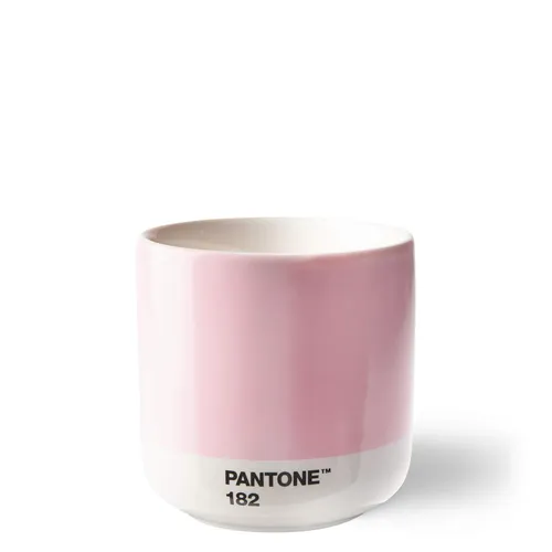 Copenhagen.design Pantone Cortado Thermo Cup - Light Pink - Sonstige Kategorie, eleganter Thermo Cup aus Keramik mit modernem floralem Design, perfekt für stilvolle Kaffeepausen.