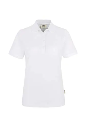 HAKRO Damen Polo-Shirt "Classic" - 110 - Weiß - Größe XS - Activewear-Poloshirt für Damen aus 100% Baumwolle, bewährt im Beruf und beliebt in der Freizeit, ideal für jeden Anlass.