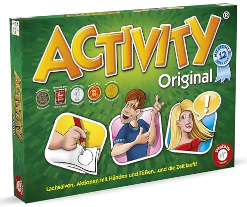 Piatnik 6028 - Activity Original - Der beliebte Partyklassiker für bis zu 16 Spieler! Mit 2.640 neuen Begriffen sorgt Activity für spannende Raterunden, bei denen Pantomime, Zeichnen und Erklären gefragt sind. Ideal für gesellige Spieleabende!