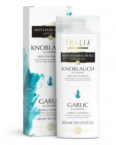 Thalia Knoblauch & Ginseng Shampoo 300 ml - gegen Haarausfall, 100% natürlich
