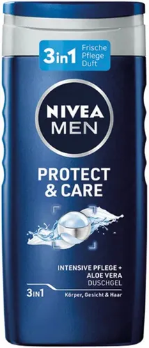 Nivea Haarshampoo Nivea Dusch Men Protect & Care Inhalt ca. 250ml, 1-tlg.