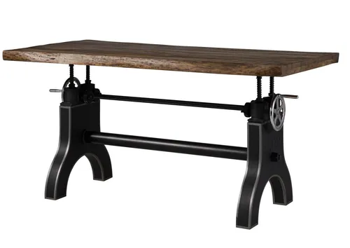Massivmoebel24 Esstisch MANCHESTER - Höhenverstellbar aus Mango Holz - Esstisch MANCHESTER, höhenverstellbar und aus einzigartigem Mango Holz, ideal für nachhaltigen Wohnkomfort mit unverwechselbarem Design.