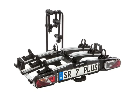 Bullwing SR7+ Fahrradträger für 3 Fahrräder oder E-Bikes - Fahrrad- & E-Bike-Träger, klappbar und abschließbar, mit maximaler Tragfähigkeit von 60 kg. Ideal für sicheres Transportieren von bis zu 3 Fahrrädern.