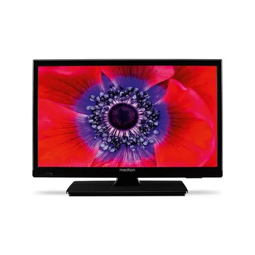 MEDION 19 Zoll HD Fernseher - Ideal für Camping und unterwegs - Kompakter 19 Zoll-Fernseher mit HD-Auflösung, 12V Car-Adapter und Triple Tuner für flexibles Fernsehen unterwegs. Genießen Sie Videos und Fotos bequem mit dem integrierten Mediaplayer.