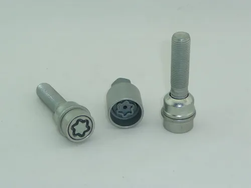 H&R Felgenschlösser Felgenschloß 2 Stk. silber M14x1,5x41 - Felgenschlösser für optimale Diebstahlsicherung, inklusive 2 Schlossbolzen und Adapter, geeignet für Vorder- und Hinterachse.