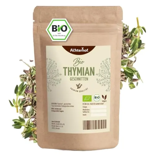 Bio Thymian getrocknet und gerebelt (1kg) Bio-Thymian-Tee als Gewürz oder als Tee zu verwenden vom-Achterhof
