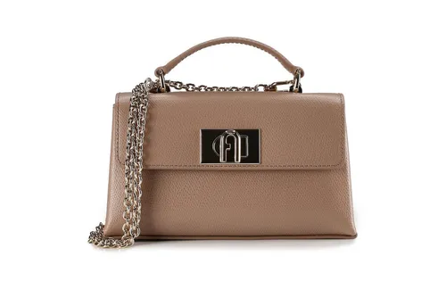 Furla 1927 Mini Bag Handtasche aus Leder – Braun 18 cm - Elegante Furla 1927 Mini Bag aus hochwertigem Leder, ideal für stilvolle Auftritte. Kompakt und praktisch für den Alltag.