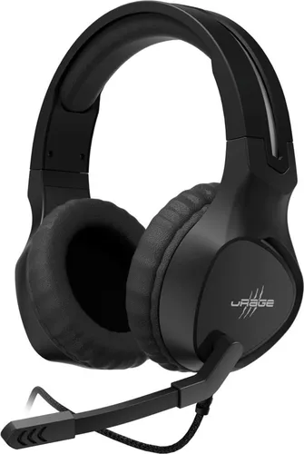 uRage Headset Gaming-Headset "SoundZ 300" - Multiplattform-Stereo-Sound - Gaming-Headset mit 50mm-Lautsprechern für tiefen Bass und klare Höhen, ideal für PC, Playstation, Xbox und Smartphone. Gepolsterte Ohrmuscheln und anpassbarer Kopfbügel für maximalen Tragekomfort.